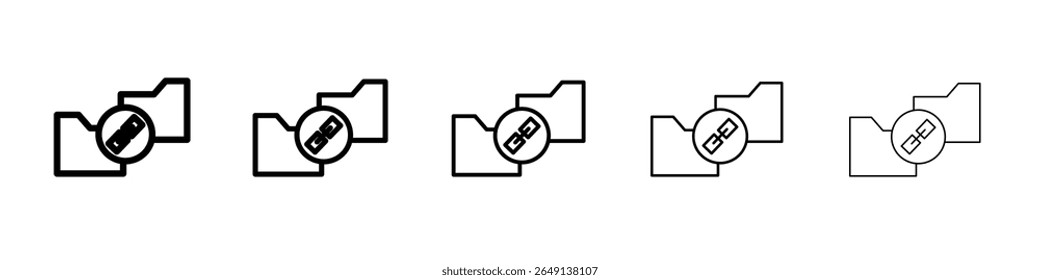 Icono de backlink ilustración simple logo art