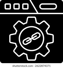 Backlink Line vector Icon Design