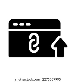 backlink solid icon illustration vector graphic 