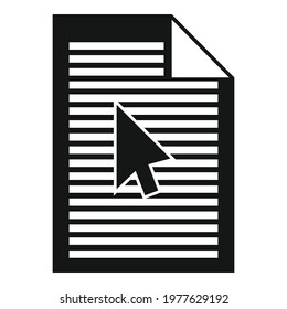 Backlink strategy paper icon. Simple illustration of backlink strategy paper vector icon for web design isolated on white background