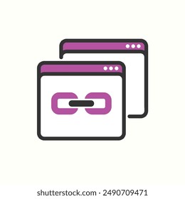 backlinkicon, isolated glyph icon theme seo