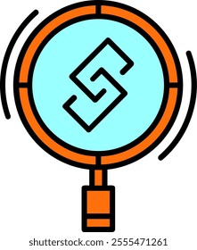 Backlinks Filled Style Icon Design