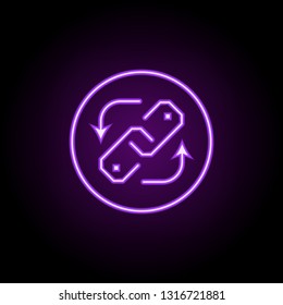 backlinks line icon. Elements of Seo & Web Optimization in neon style icons. Simple icon for websites, web design, mobile app, info graphics