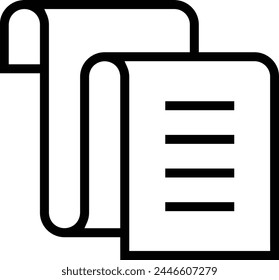 backlog icon. Thin linear style design isolated on white background