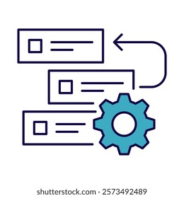 Backlog Refinement – Document and Gear Representing Task Prioritization and Agile Preparation