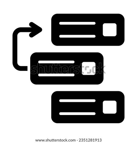 Backlog Vector Glyph Icon For Personal And Commercial Use.
