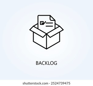 Vektorgrafik, Symbol- oder Logo-Symbol für den Rückstau