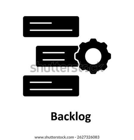 Backlog Vector icon which can easily modify or edit 

