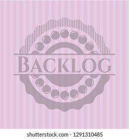 Backlog vintage pink emblem