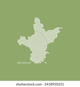 Backnang Map - World Map International vector template. German region silhouette vector illustration