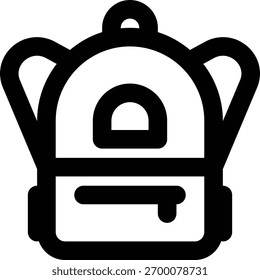 Backpack, Bag, Classroom Outline Icon