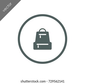 Backpack bag icon