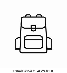 backpack bag icon sign vector