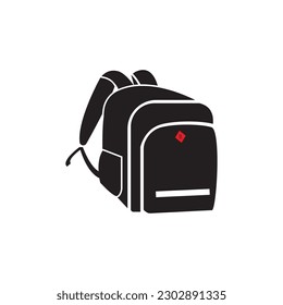 BACKPACK BAG ICON VECTOR ILLUSTRATION SYMBOL DESIGN