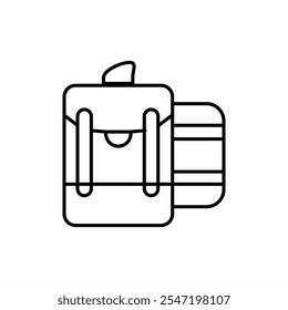 backpack  bag icon vector sign