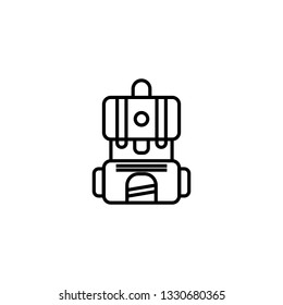 Backpack bag travel icon design inspiration
