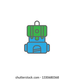 Backpack bag travel icon design inspiration
