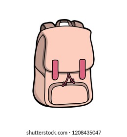 Backpack. Bag. Vector illustration