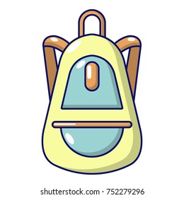 Backpack baggage icon. Cartoon illustration of backpack baggage vector icon for web