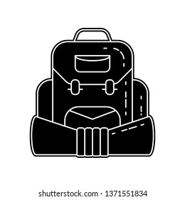 backpack for camping icon. Element of Camping for mobile concept and web apps icon. Glyph, flat icon for website design and development, app development