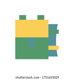 Rucksack, Campingsymbol. Einfache, farbige Vektorelemente von Camping-Icons für i und ux, Website oder mobile Anwendungen