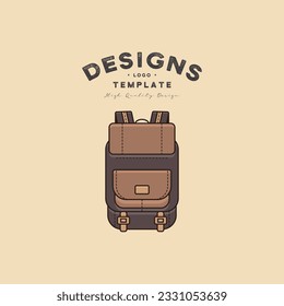 Logo-Design-Illustration des Rucksacks