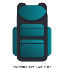 backpack in cartoon style, vector illustration.