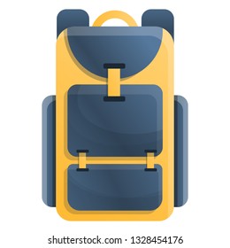 backpack in cartoon style, vector illustration.