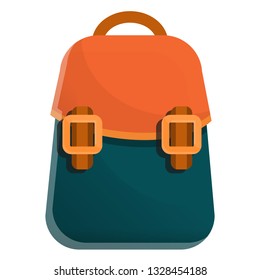 backpack in cartoon style, vector illustration.