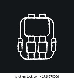 Backpack color icon. Education. Offline learning. Thin line customizable illustration. Contour symbol. Vector isolated outline drawing.
