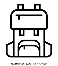 Backpack commonly used during hiking