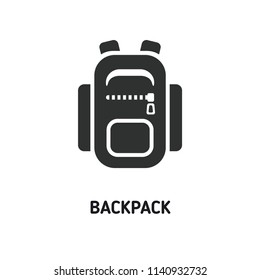Backpack creative icon. Simple element illustration. Backpack concept symbol design from camping collection. Can be used for web, mobile and print. web design, apps, software, print
