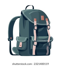 Ilustración de diseño de mochila sobre blanco