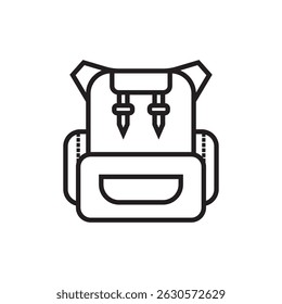 ícone Elemento de Mochila Design de Símbolo de Ilustração