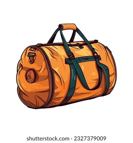 backpack equipment for hiking and travel icon isolated