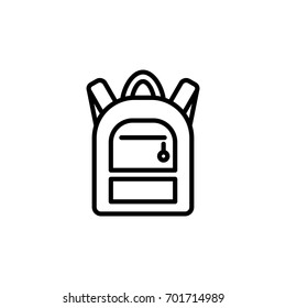 backpack expedition line black icon