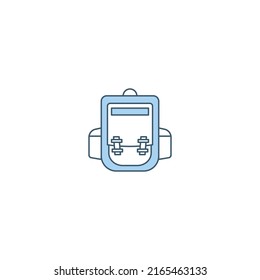 Backpack filled line icon. linear style sign for mobile concept and web design. Backpack filled line vector icon. Symbol, logo illustration. Vector graphic