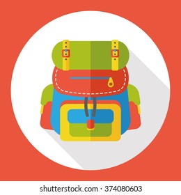 backpack flat icon