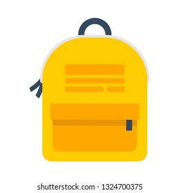 Backpack flat icon.You can be used backpack icon for several purposes like: websites, UI, UX, print templates, presentation templates, promotional materials, web and mobile phone apps