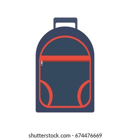 backpack flat icon. You can be used backpack icon for several purposes like: websites, UI, UX, print templates, promotional materials, info-graphics, web and mobile phone apps.