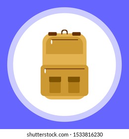 backpack  flat style trendy modern vector illustration