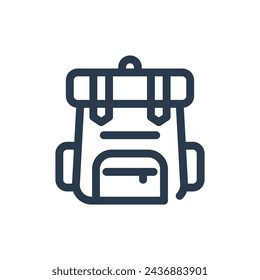 Backpack Gear for Adventure Vector Icon Illustration