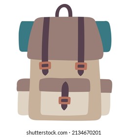 Backpack. Hand drawn doodle icon.