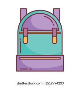 backpack hello autumn design icon