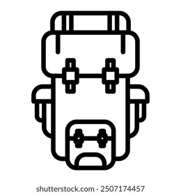 Rucksacksymbol. Symbol über Hobbys
