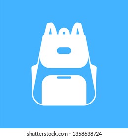 Backpack icon - Bag sign vector