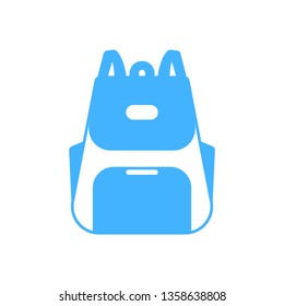 Backpack icon - Bag sign vector