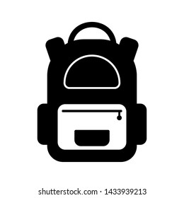 Backpack icon. Baggage icon design. Vector illustration isolated for web applications.