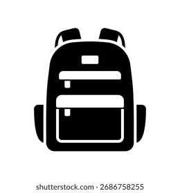Backpack icon for carrying school children's study materials