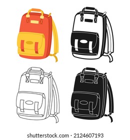 Inscription Colorful Lines Wave Bookbag School Backpack Luggage Travel Sport Bag